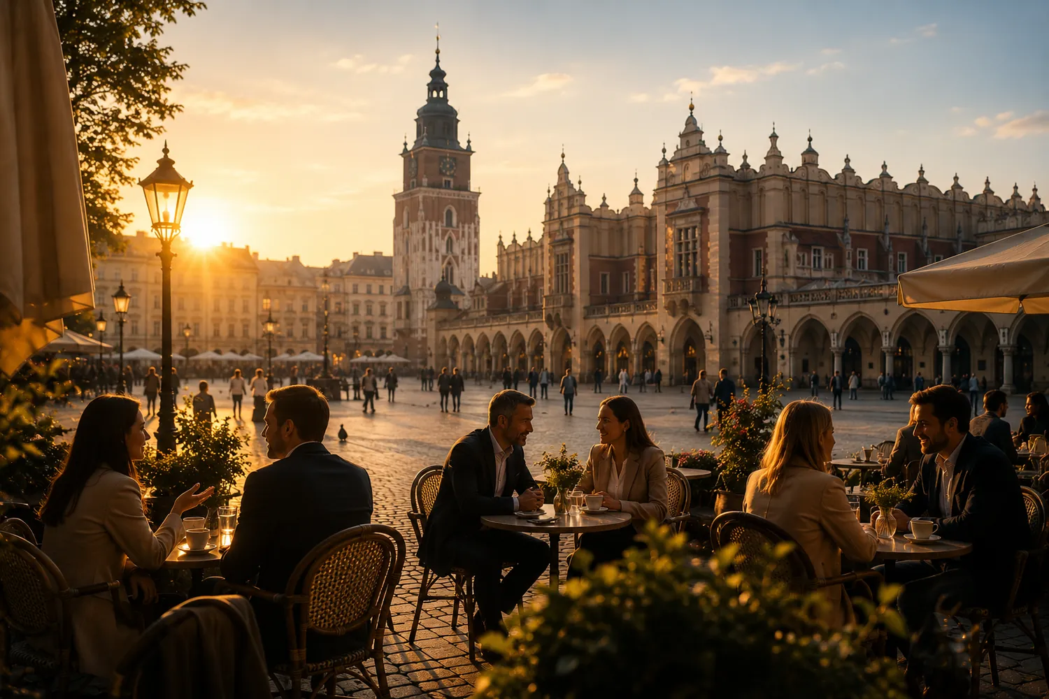 Kraków rankiem 3 października